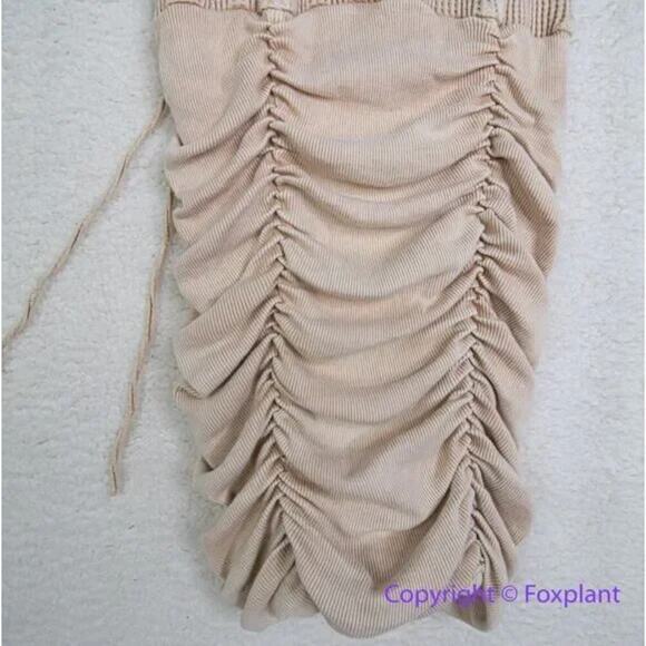 New! Free People FP One Katya Thermal Tank mini Dress cream, size L - Picture 5 of 12